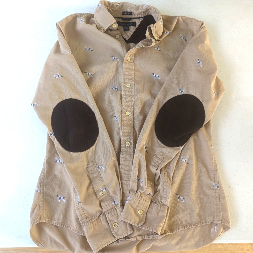 Tommy Hilfiger Slim Fit Shirt Dog Print